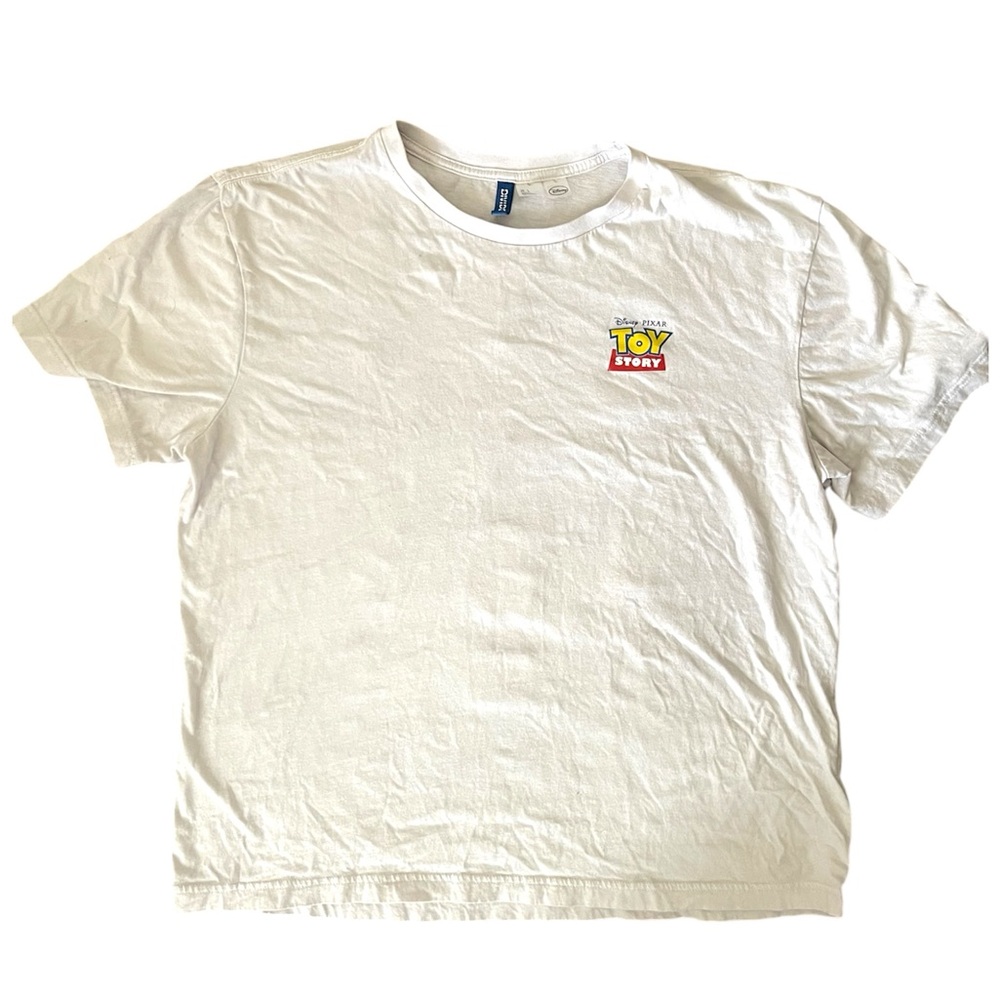 Disney Pixar Toy Story Character Graphic Tee – White, Size Large